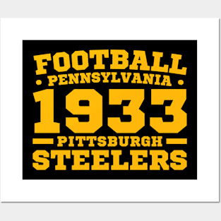 Football Pennsylvania 1933 Pittsburgh Steelers Posters and Art